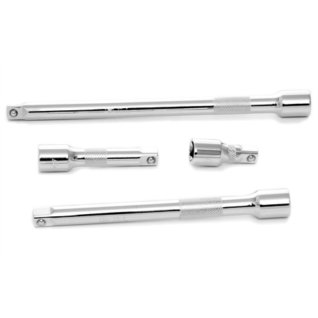 PERFORMANCE TOOL Chrome Extension Set, 4 Piece, 3/8" Drive, with 1-3/4", 3", 6" and 8" Extensions W38152